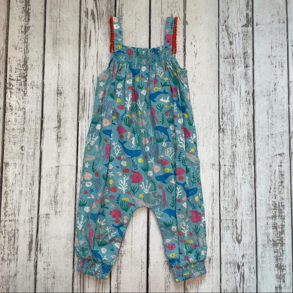 Mini Boden Sea Life Smocked Coverall
